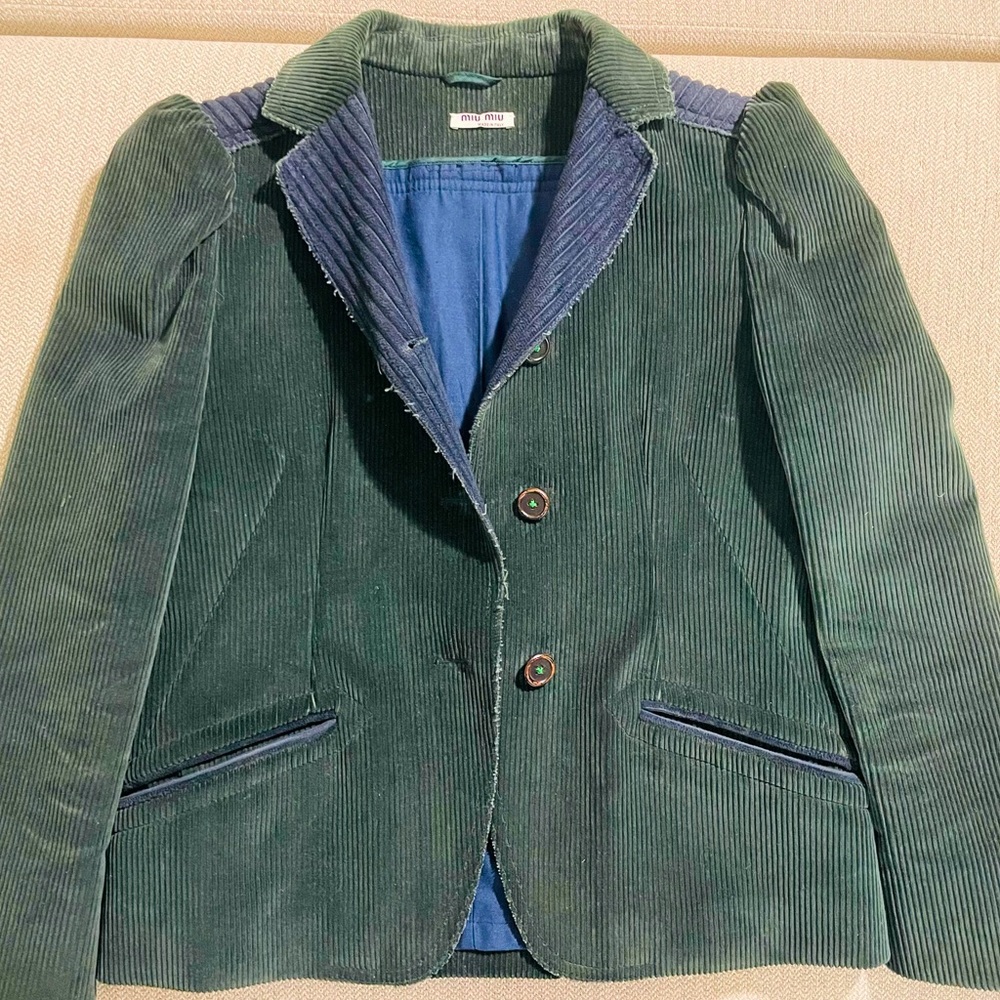 Miu Miu dark green jacket